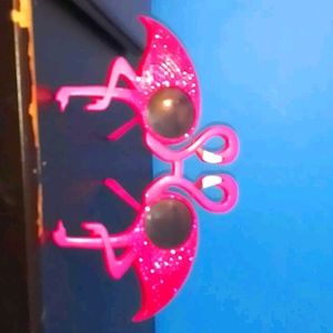 Flamingo glasses.